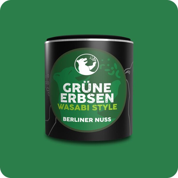 Grüne Erbsen Wasabi Art