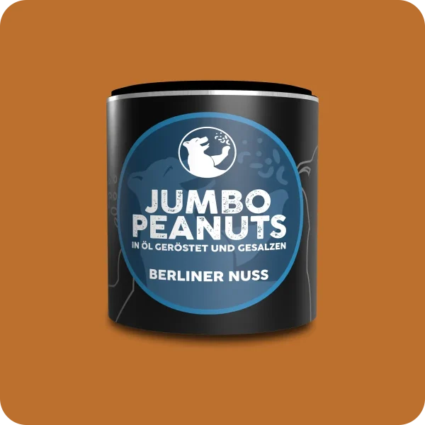 Jumbo Erdnüsse in Erdnuss-Öl geröstet und gesalzen