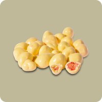Gefriergetrocknete Erdbeeren in weißer Schokolade 1000g