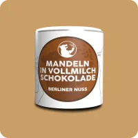 Mandeln mit Vollmilchschokolade umhüllt
