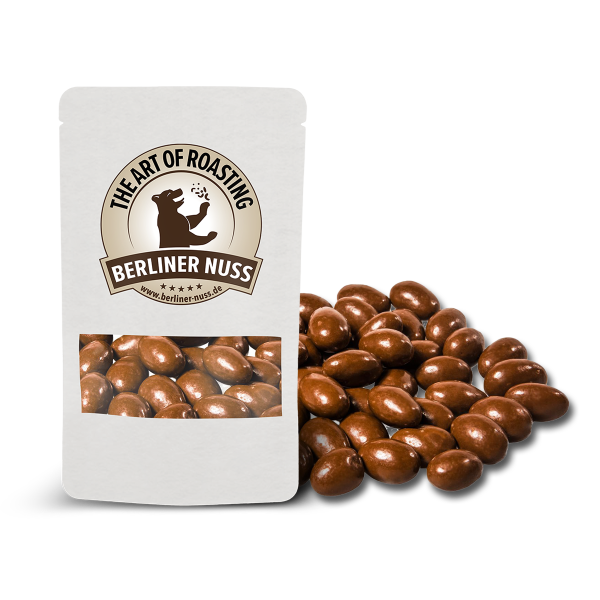 Mandeln mit Vollmilchschokolade umhüllt 125g