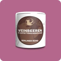 Weinbeeren in Zartbitterschokolade
