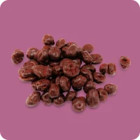 Weinbeeren in Zartbitterschokolade