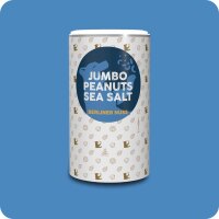 Jumbo Erdnüsse mit Meersalz 250g