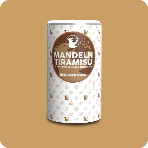 Mandelkerne Tiramisu in weißer und Vollmilch-Schokolade 250g