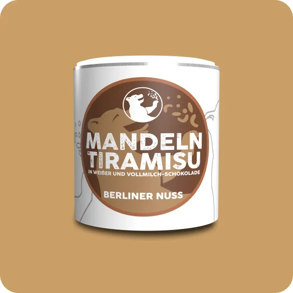 Mandelkerne Tiramisu in weißer und Vollmilch-Schokolade 125g