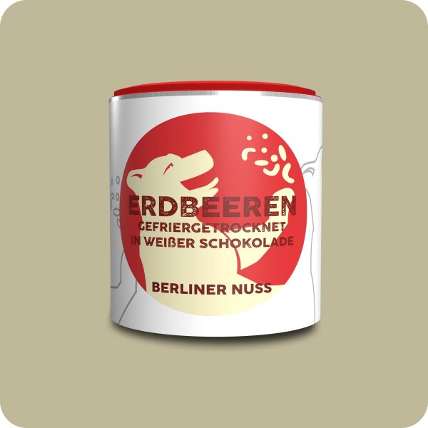 Gefriergetrocknete Erdbeeren in weißer Schokolade 130g