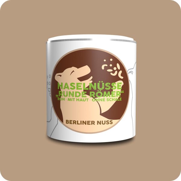 Italienische Haselnüsse roh mit Haut ohne Schale Runde Römer 140g