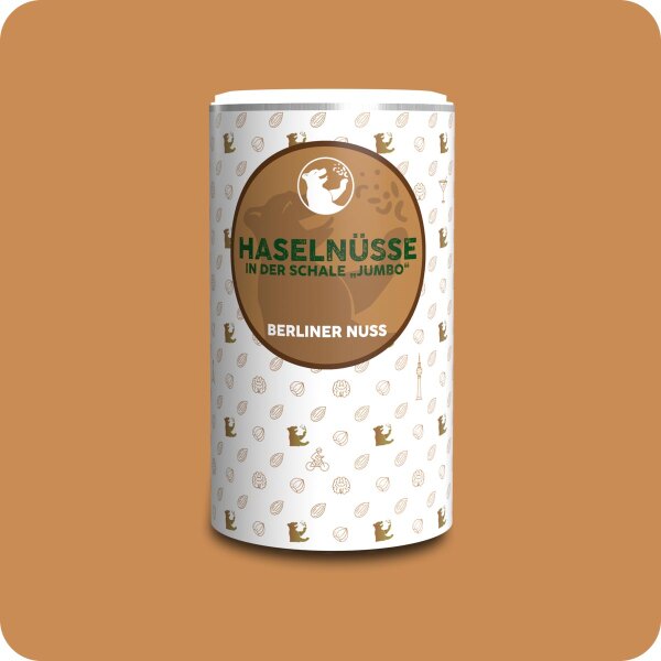 Französische  Haselnüsse in der Schale Jumbo 160g Dose