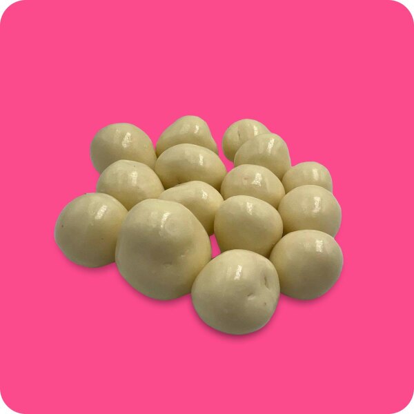 Gefriergetrocknete Himbeeren in weißer Schokolade 1000g