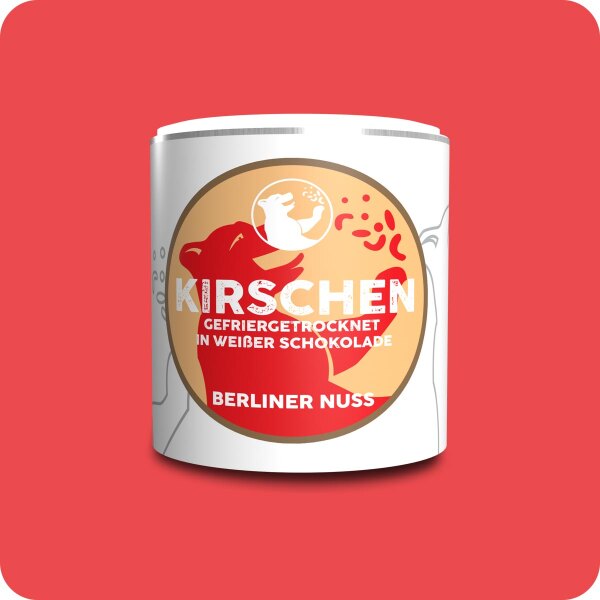 Gefriergetrocknete Kirschen in weißer Schokolade 125g