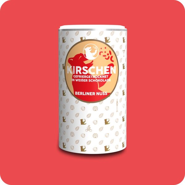 Gefriergetrocknete Kirschen in weißer Schokolade 270g