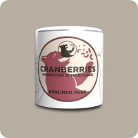 Cranberries in weißer Schokolade