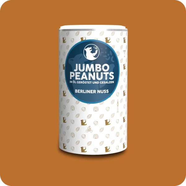 Jumbo Erdnüsse in Erdnuss-Öl geröstet und gesalzen 250g